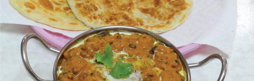 dal makhani with lachha parantha