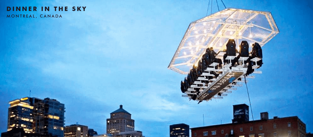 dinner in the sky montreal canada