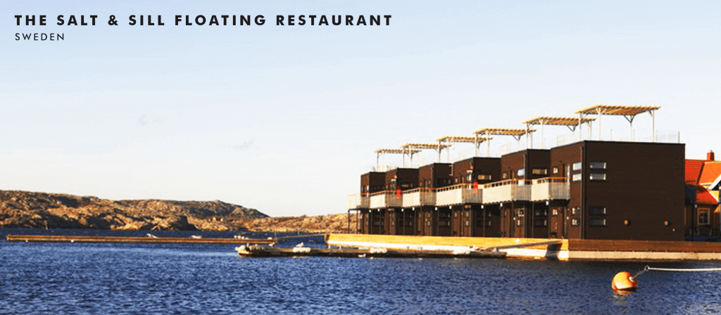 the salt and sill floating restaurant sweden