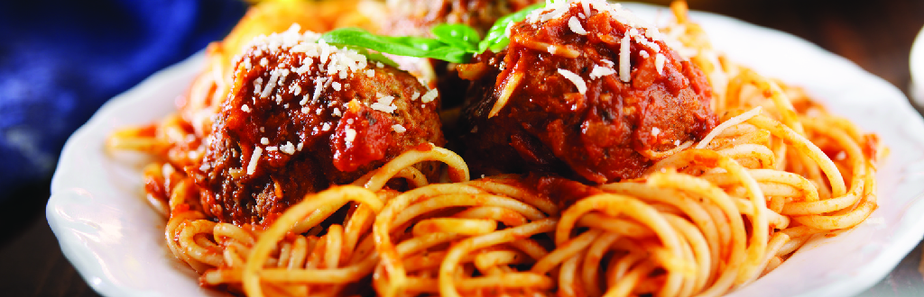 fozzie’s pizzaiolo bodakdev spaghetti pomodoro with meatballs
