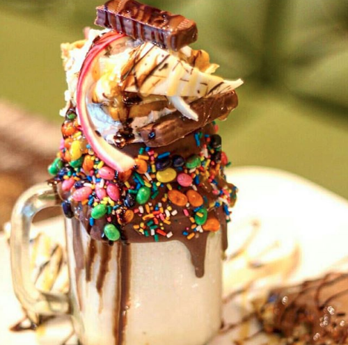 chocolate room waffle shake