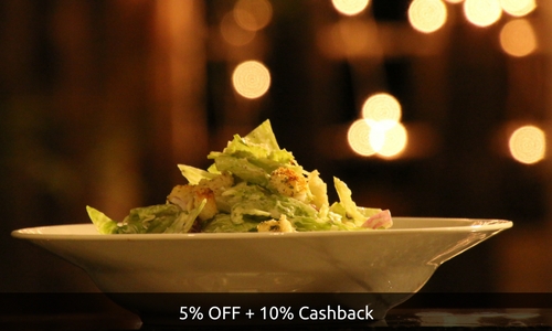 fab cafe offer 5 off 10 cashback